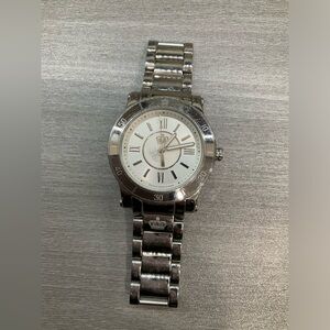 JUICY COUTURE WOMENS HRH STAINLESS STEEL LINK WATCH